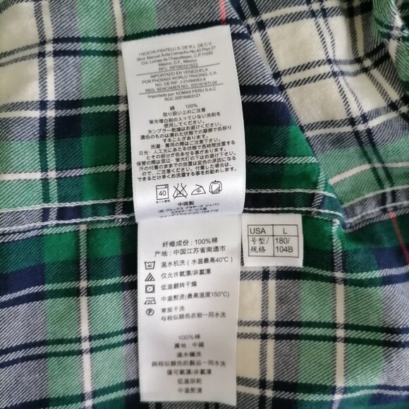 Brooks Brothers Mens Multicolor Long Sleeve Plaid Button Down Shirt Size L - Picture 7 of 8